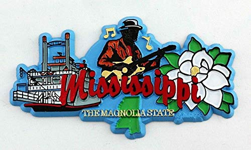 Mississippi State Elements Kühlschrank Collectible Souvenir Magnet von World By Shotglass