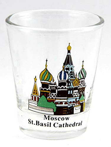 Moscow Russia St.Basil Cathedral Shot Glass by World By Shotglass von World By Shotglass