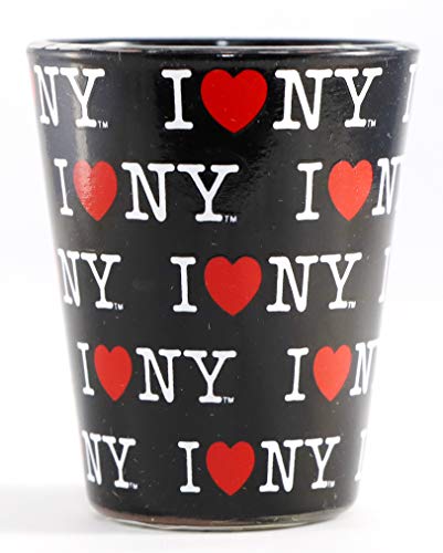 New York I Love NY Black Shot Glass by World By Shotglass von World By Shotglass