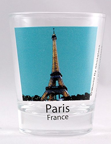 Paris Frankreich Eiffelturm Night View New Schnapsglas von World By Shotglass