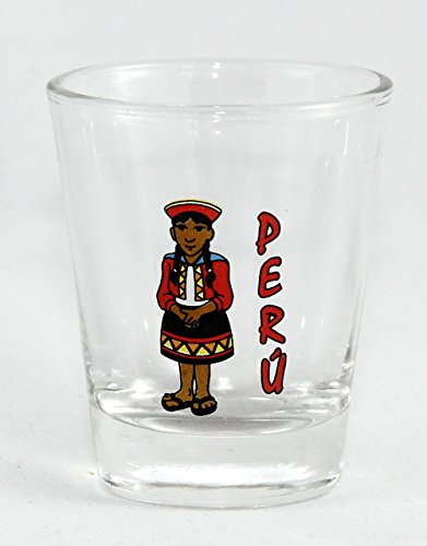 Peru Girl Souvenir Schnapsglas von World By Shotglass