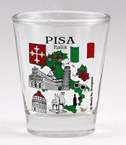 Pisa Italy Schnapsglas aus der Kollektion Great Italian Cities von World By Shotglass