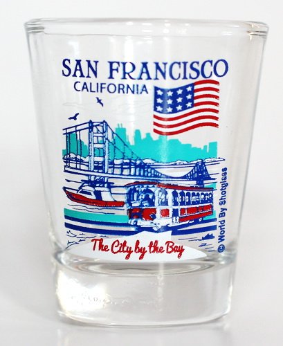 San Francisco California Great American Cities Collection Shot Glass by World by Shotglass von World By Shotglass