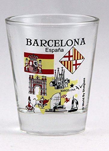 Schnapsglas Barcelona Spanien Great Spanish Cities Collection von World By Shotglass