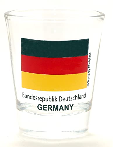 Schnapsglas Deutschland Flagge von World By Shotglass