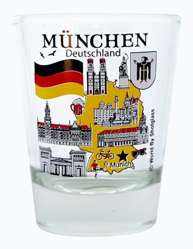 Schnapsglas München, Deutschland, Großstädte Kollektion von World By Shotglass