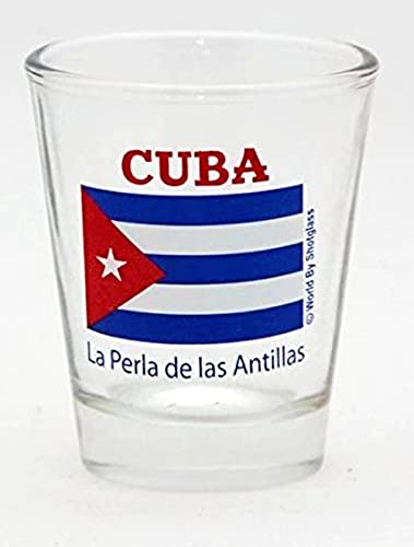 Schnapsglas mit Kuba-Flagge von World By Shotglass
