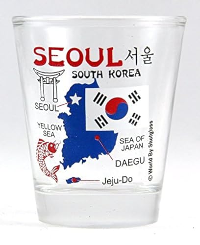 Seoul South Korea Shot Glass by World By Shotglass von World By Shotglass