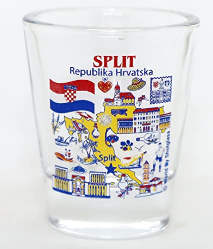 Split Croatia Great Croatian Cities Collection Schnapsglas von World By Shotglass