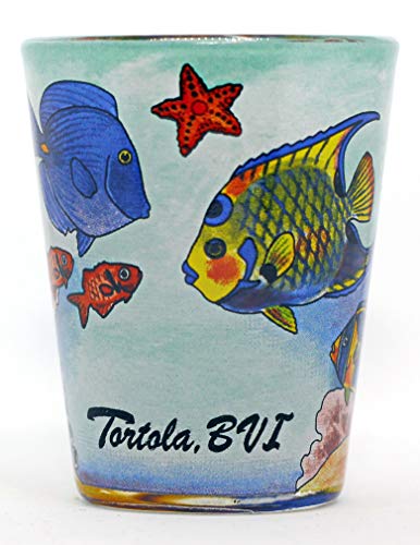 Tortola BVI Tropical Fish In-and-Out Schnapsglas von World By Shotglass