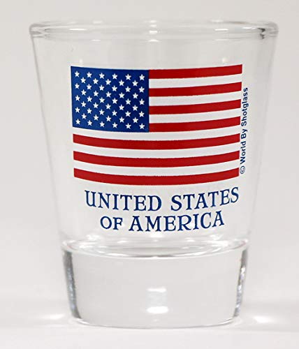 USA Flag Shot Glass by World By Shotglass von World By Shotglass
