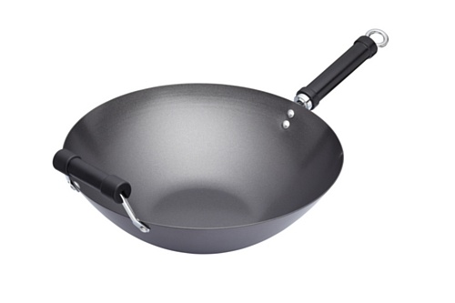 KitchenCraft Pure Oriental Wok aus Carbonstahl mit Antihaftbeschichtung, 35,5 cm von KitchenCraft