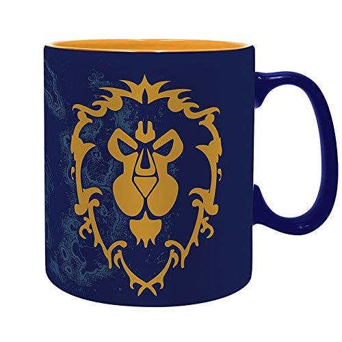 World of Warcraft - Keramik Tasse Riesentasse 460 ml - for The Alliance - Logo - Geschenkbox von World of Warcraft