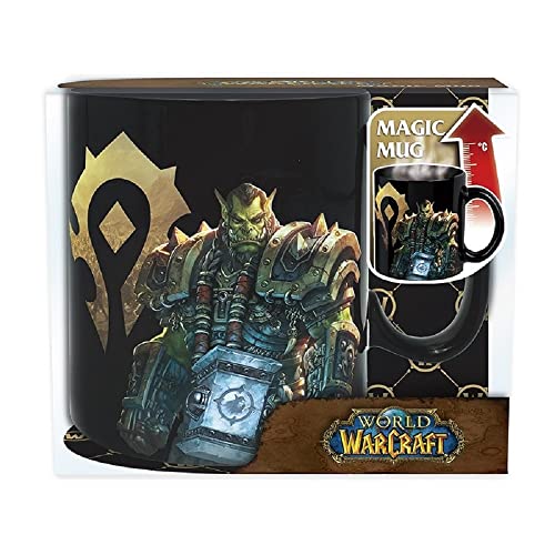 World of Warcraft - Tasse - Azeroth - Kaffeebecher - Orcs - Thermoeffekt Mug - Horde Vs Alliance Logo - 460 ml - Geschenkbox von Mcties
