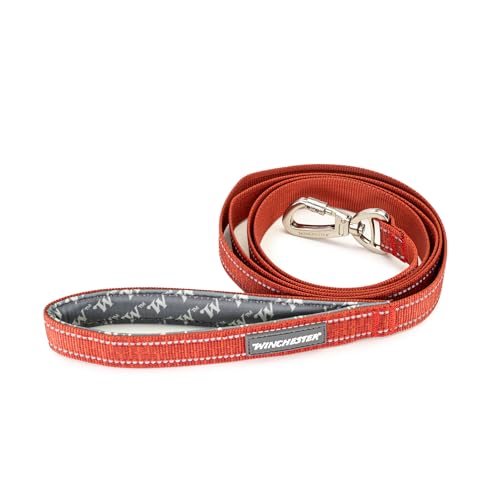 Winchester Pet Deluxe Reflektierende 1,8 m Karabiner-Leine, Poly-Gurtband, Ketchup von World of Winchester