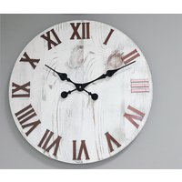 Große Uhr 19" Rustikale Hölzerne Clock Holz Große Uhr 19" Rustikale Hölzerne Clock Holz von World4Design