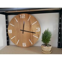 Große Wanduhr Drewniany Rustykalny Zegar 49cm/19" von World4Design