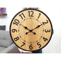 Wanduhr - Wanddeko Moderne Holztakt Berlin 49cm von World4Design