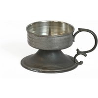 Vintage Zinn Kammer Kerzenhalter Mit Griff, Frieling Germany Stumpenkerze, Rustikale Pricket Kerzenhalter von WorldsArtWork