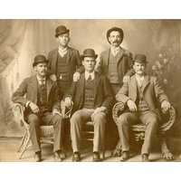 Butch Cassidy & The Sundance Kid Wild Bunch Amazing Adventurer Hero Vintage Schwarz-Weiß Retro Alter Wilder Westen von WorldsBestCanvas