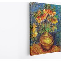 Imperiale Fritillaries in Einer Kupfer Vase | 1887 Von Vincent Van Gogh Dutch Post-Impressionist Malerei Stil Realismus Moderne Kunst Pastell Blumen von WorldsBestCanvas
