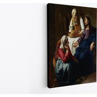 Johannes Vermeers Christus Im Haus Von Martha Und Maria | Ca. 1654-1656 von WorldsBestCanvas