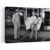 Marilyn Monroe 7 Jahr Itch Berühmte Film Set Print Leinwand, Schwarz Und Weiß Marilyn Monroe 7 Jahr Itch Berühmte Film Set Print Leinwand, Schwarz Und Weiß von WorldsBestCanvas