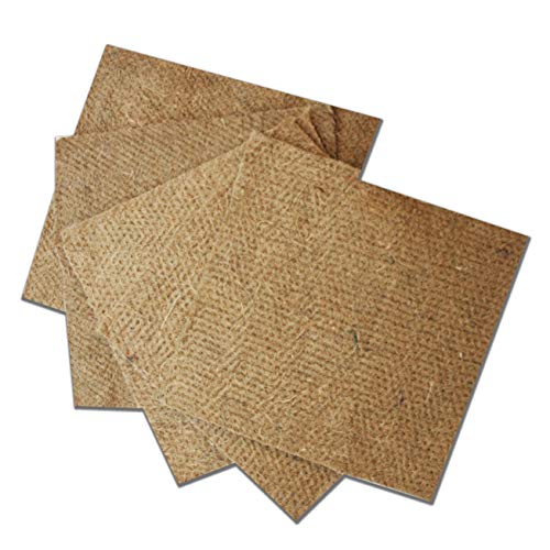 Set mit 5 Hanfmatten für Wurmkomposter (TinyWorm, WORMcube, ...) | Quadrat 33 x 33 cm von Moutta