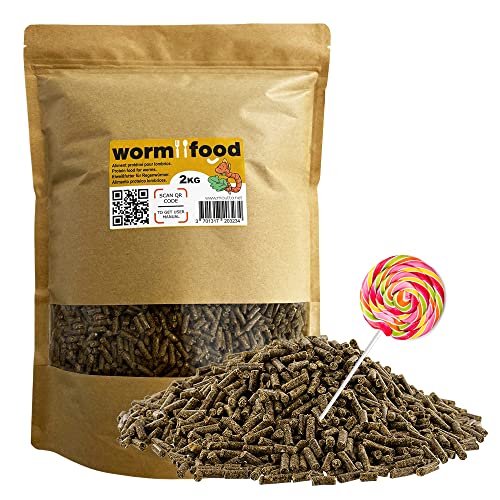 WormFood, Proteinfutter für Regenwürmer | Ideal für Zucht und Aufzucht (2kg) von WormBox