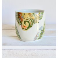 Handgefertigte Keramik Fisch Becher-Porzellan Becher-Keramik Becher-Fisch Keramik-Benutzerdefinierte Flunder Becher-Benutzerdefinierte Becher-Natur von WormsCeramics