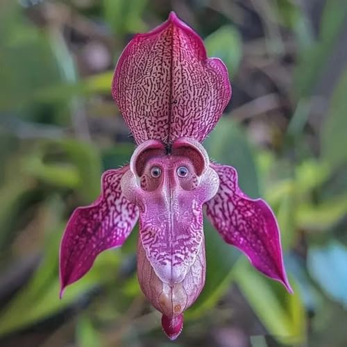 Worparsen 500pcs Affengesicht Iris Samen seltene Sorte Blumensamen kalte Widerstand auffällige Blumenhart Iris -Samen für Gartenbalkon Pflanzung E 1000 Stück von Worparsen