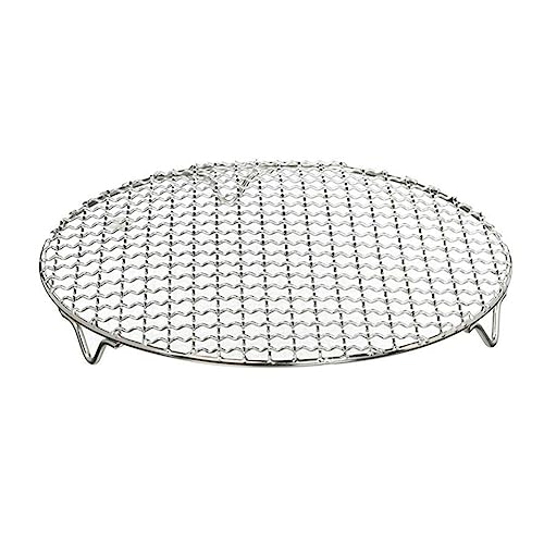 Worparsen Grillrost, antihaftbeschichtet, Edelstahl, rund, Grillroste aus Karbonfaser, 21 cm von Worparsen