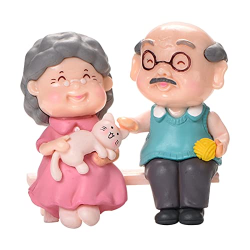 Worparsen Miniatur Liebhaber Oma Opa Liebende Figuren Mini Dekorativ B von Worparsen