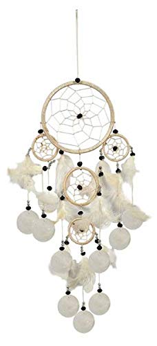 Dreamcatcher Nylon mit Capisscheiben (Weiß) von Woru