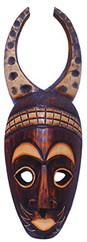 Woru Maske Naledi 50 cm, Holz-Maske aus Bali, Wandmaske, Wand-Dekoration, Asia-Deko von Woru