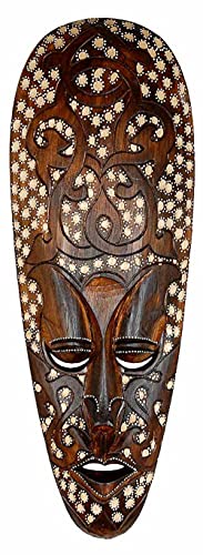 Woru Maske ARIS 50 cm, Holz-Maske aus Bali, Wandmaske von Woru