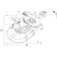ORIGINAL WORX Roboter-Rasenmäher WR143E Haupthaube von Worx