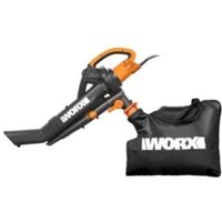 WORX WG505E 3000W Elektro-Häcksler Laubsauger 45L Fangsack von Worx