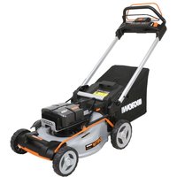 WG761E Akku-Rasenmäher mit 4 x 4,0-Ah-Batterien und 4-Schiebe-Ladegerät - Worx von Worx