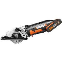 WX527.2 20-Volt-Kompaktkreissäge mit 2-Ah-Akku und Schnellladegerät - Worx von Worx