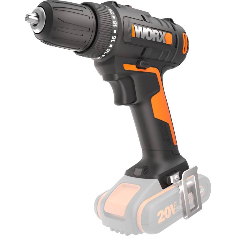 Worx 20 V Akku-Bohrschrauber WX100.9 Solo mit Tasche von Worx