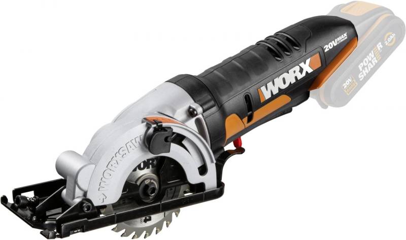 Worx Akku-Handkreissäge WX527.9 Worxsaw 20 V ohne Akku & Ladegerät von Worx