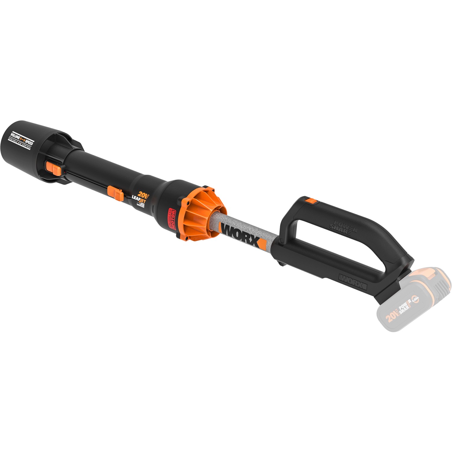 Worx Akku-Laubbläser WG543E.9 PowerShare 20 V Solo von Worx