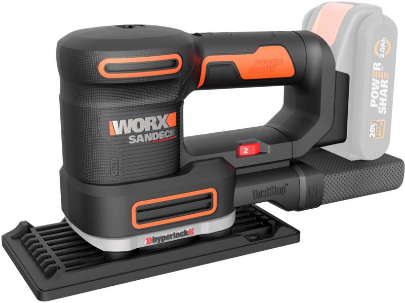 Worx Akku-Multischleifer Sonicrafter WX820.9 20 V ohne Akku & Ladegerät von Worx