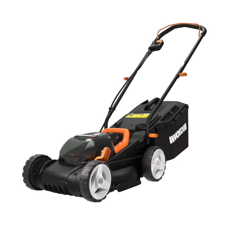 Worx Akku-Rasenmäher WG779E.1 40 V (2 x 4 Ah 20 V Akkus) 30 l Fangkorb von Worx