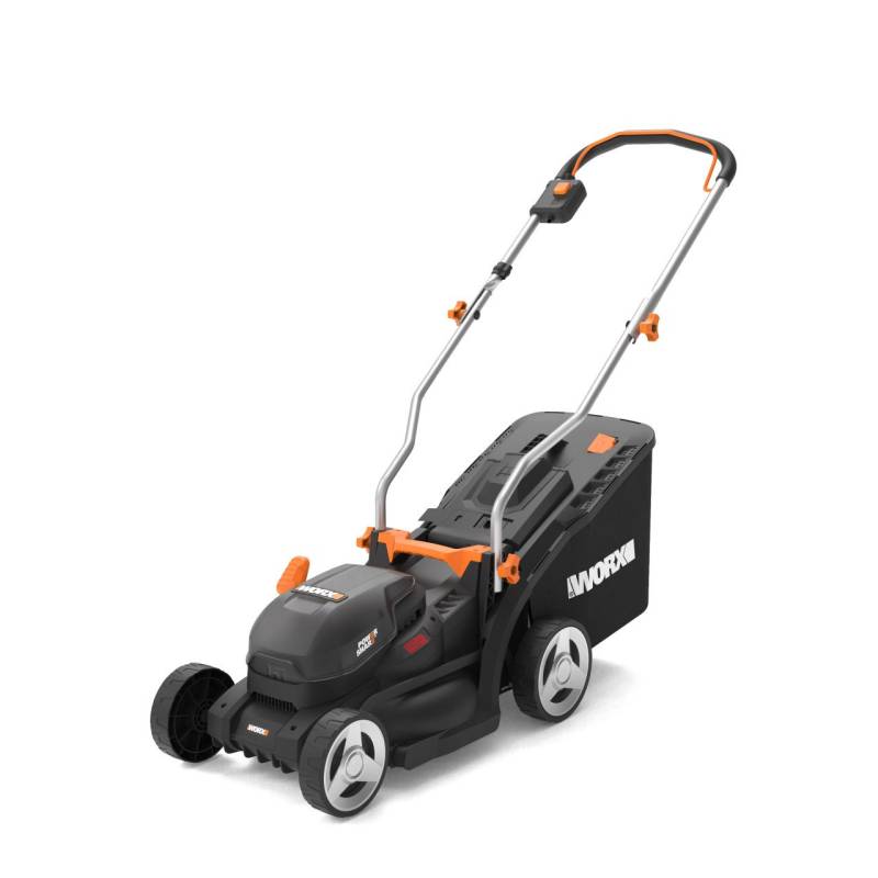 Worx Akku-Rasenmäher WP733E 20 V 33 cm Schnittbreite inkl. 4 Ah Akku und Ladegerät von Worx