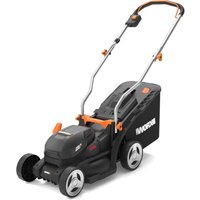 Worx - Akku-Rasenmäher WP733E 20 v 33 WG733E Schnittbreite inkl. 4 Ah Akku und Ladegerät Handrasenmäher von Worx