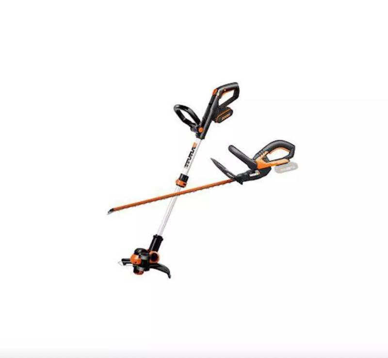 Worx Akku-Rasentrimmer Worx Kombo-Kit WG917E - Heckenschere und Trimmer 20V mit Akku von Worx