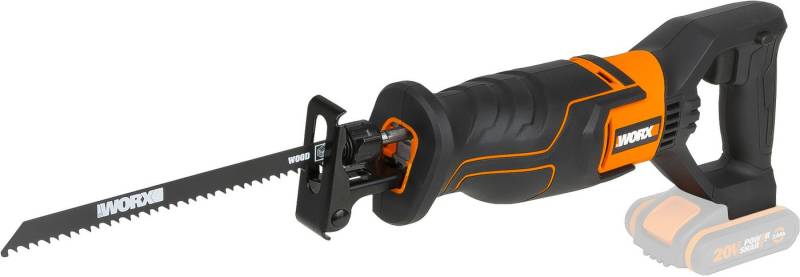 Worx Akku-Säbelsäge WX500.9, Hublänge 20 mm, variable Geschwindigkeit, ohne Akku & Ladegerät von Worx