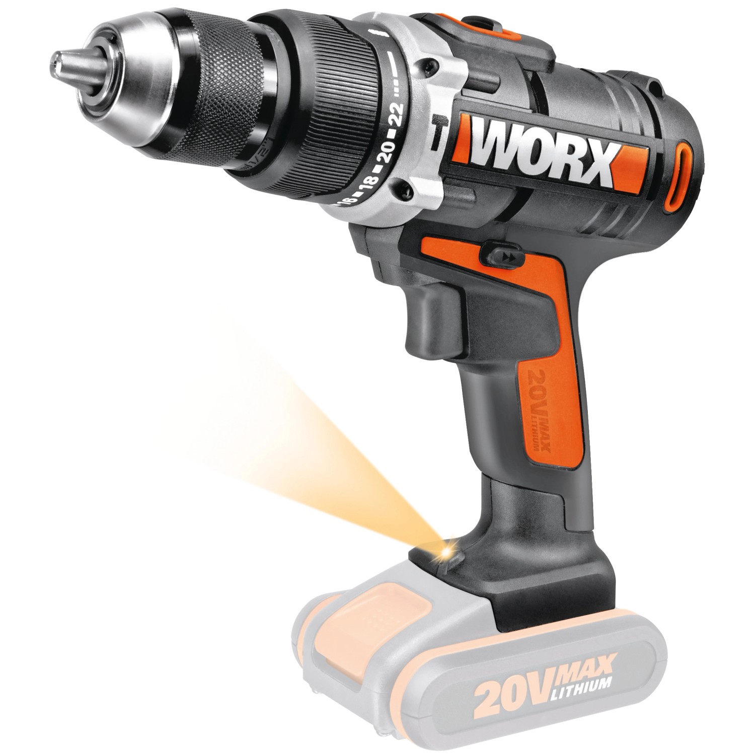 Worx Akku-Schlagbohrmaschine WX372.9 Solo von Worx